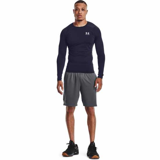Under Armour Armour Heatgear® Long Sleeve Men's Морско синьо/Бяло Under Armour Armour Heatgear® Long Sleeve Men's Морско синьо/Бяло