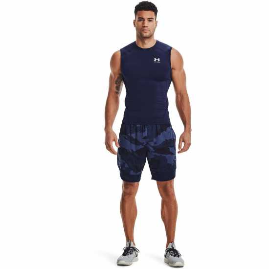 Under Armour Armour Heatgear® Sleeveless Men's Морско синьо/Бяло Under Armour Armour Heatgear® Sleeveless Men's Морско синьо/Бяло