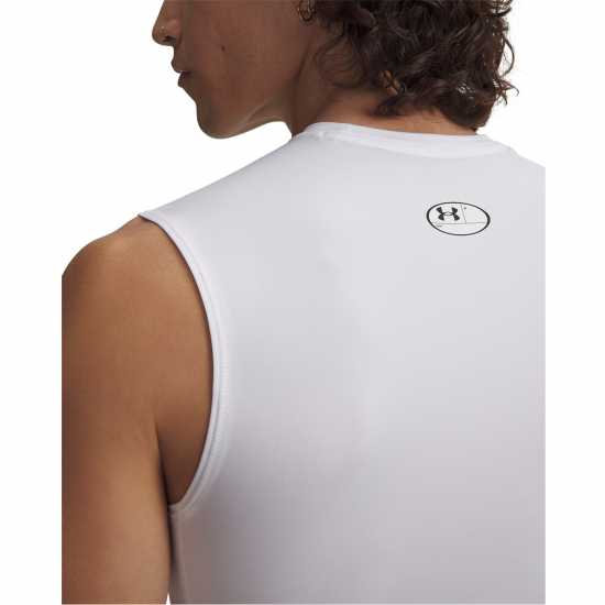 Under Armour Heatgear® Sleeveless Men's White/Black Under Armour Heatgear® Sleeveless Men's White/Black