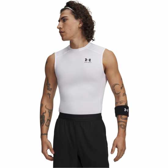 Under Armour Heatgear® Sleeveless Men's White/Black Under Armour Heatgear® Sleeveless Men's White/Black