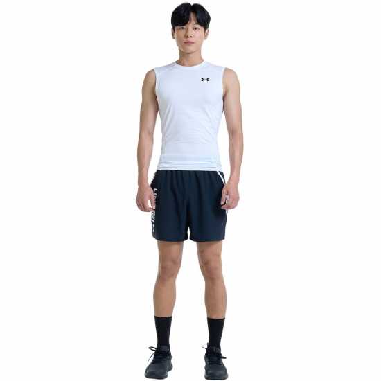 Under Armour Heatgear® Sleeveless Men's White/Black Under Armour Heatgear® Sleeveless Men's White/Black
