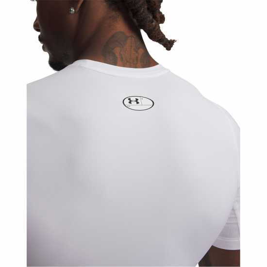 Under Armour Heatgear® Short Sleeve Mens White 