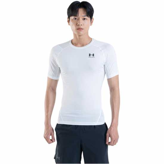 Under Armour Heatgear® Short Sleeve Mens White 