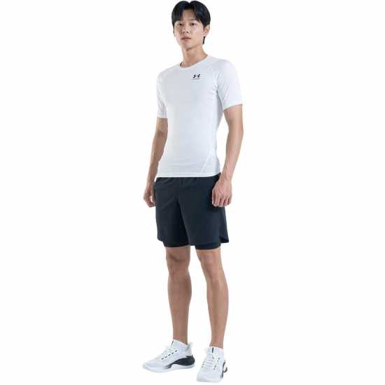 Under Armour Heatgear® Short Sleeve Mens White 