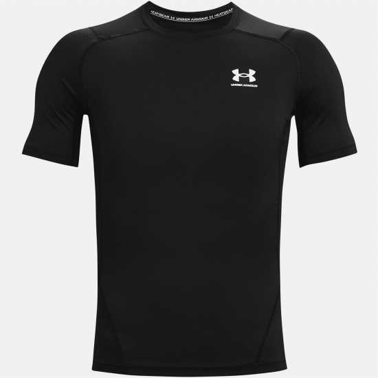 Under Armour Heatgear® Short Sleeve Mens Черно Футболни тренировъчни горнища