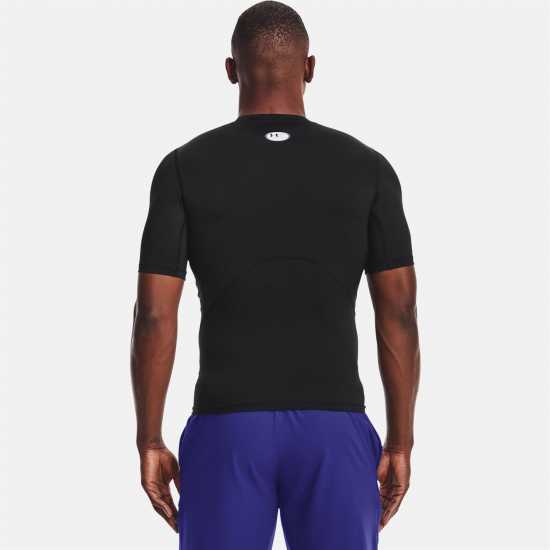 Under Armour Heatgear® Short Sleeve Mens Черно Футболни тренировъчни горнища