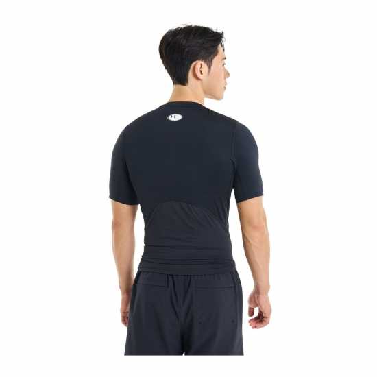 Under Armour Heatgear® Short Sleeve Mens Черно Футболни тренировъчни горнища