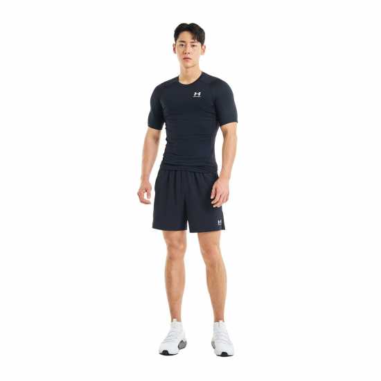 Under Armour Heatgear® Short Sleeve Mens Черно Футболни тренировъчни горнища