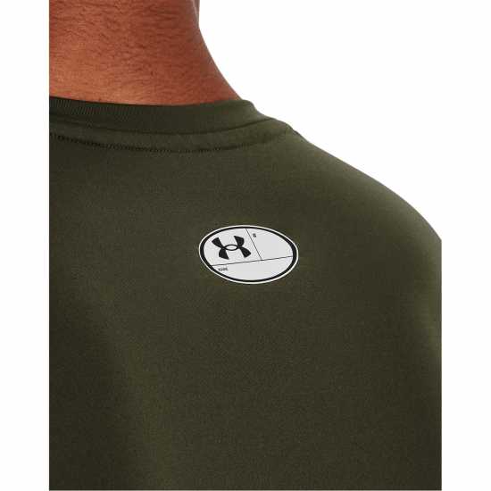 Under Armour Heatgear® Short Sleeve Mens Морско ОД Зелено Футболни тренировъчни горнища