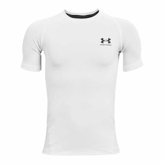 Under Armour Short Sleeve Boys Бяло Детски основен слой дрехи