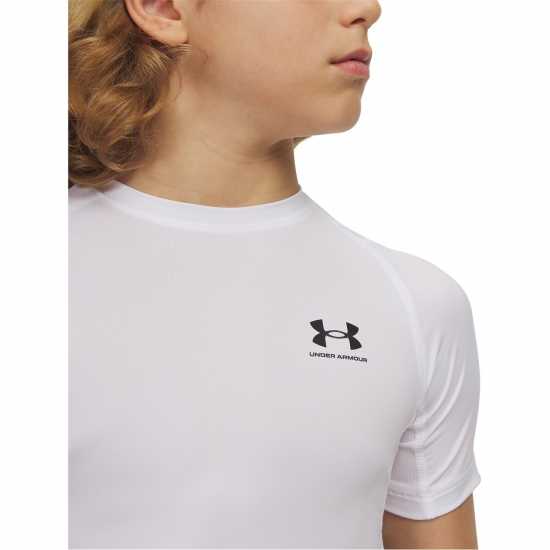 Детски основен слой дрехи Under Armour Short Sleeve Boys Бяло Under Armour Short Sleeve Boys Бяло Детски основен слой дрехи