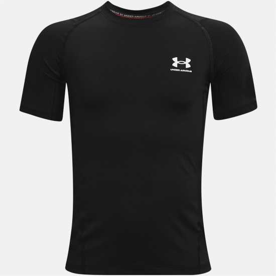 Under Armour Short Sleeve Boys Черно Детски основен слой дрехи