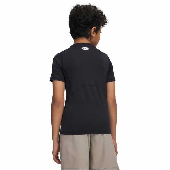 Under Armour Heatgear® Short Sleeve Boys Черно 