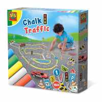 Children's Pavement Chalk & Traffic Set