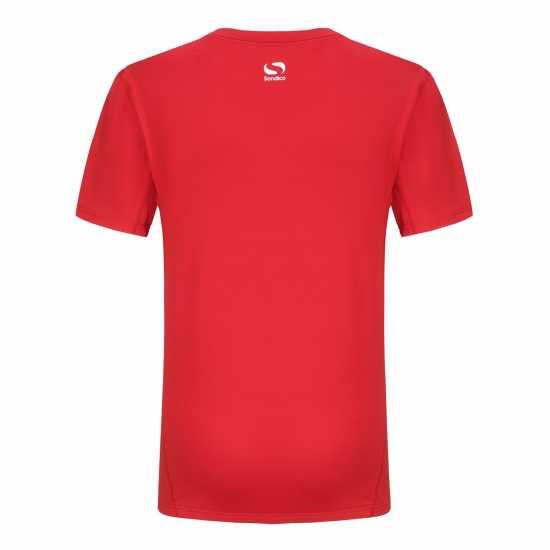 Sondico Core Base Short Sleeves Mens Червено Мъжки долни дрехи