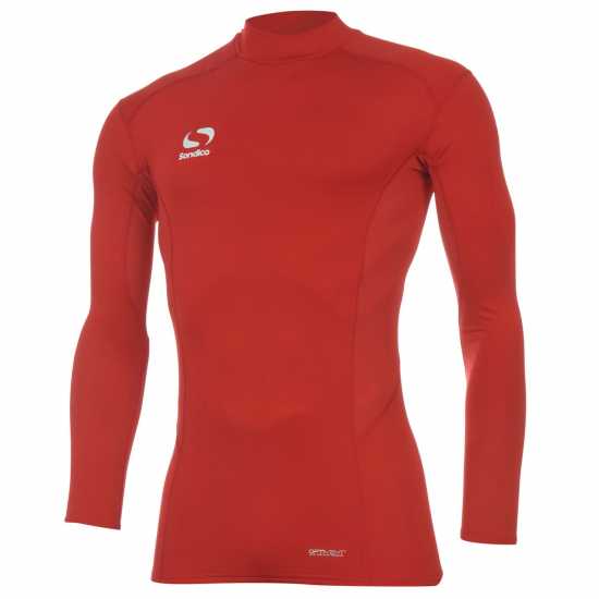 Sondico Base Mock Neck Mens Червено Мъжки долни дрехи