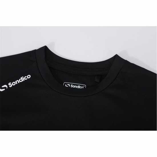 Sondico Компресиращ Основен Слой Long Sleeved Core Base Layer Junior Black Детски основен слой дрехи