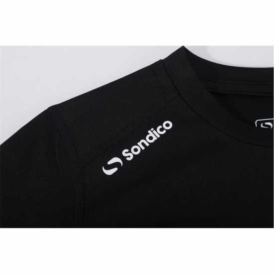 Sondico Компресиращ Основен Слой Long Sleeved Core Base Layer Junior Black Детски основен слой дрехи