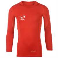 Sondico Компресиращ Основен Слой Long Sleeved Core Base Layer Junior Red Детски основен слой дрехи