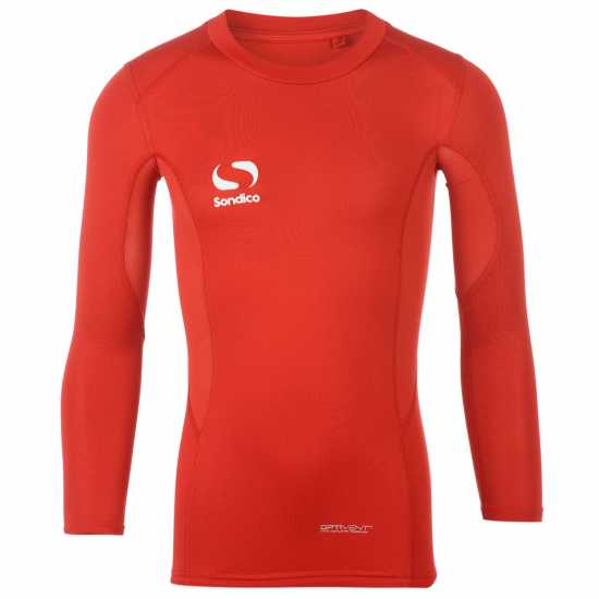 Детски основен слой дрехи Sondico Компресиращ Основен Слой Long Sleeved Core Base Layer Junior Червено Sondico Компресиращ Основен Слой Long Sleeved Core Base Layer Junior Червено Детски основен слой дрехи