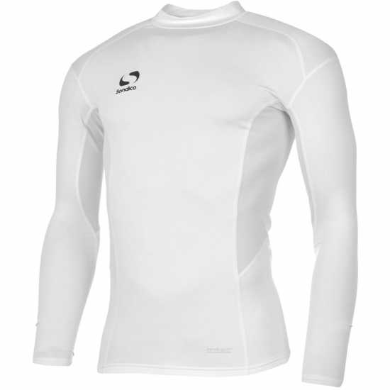 Sondico Основен Слой Полуполо Mock Neck Baselayer Juniors Бяло Детски основен слой дрехи