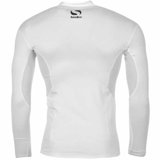Sondico Основен Слой Полуполо Mock Neck Baselayer Juniors Бяло Детски основен слой дрехи