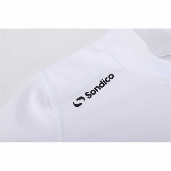 Sondico Основен Слой Полуполо Mock Neck Baselayer Juniors Бяло Детски основен слой дрехи