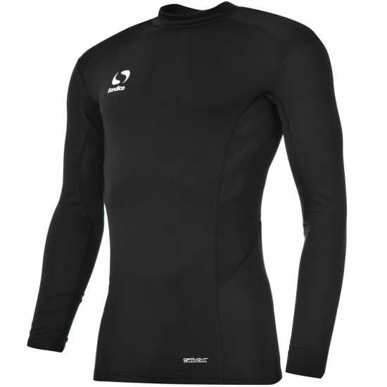 Sondico Основен Слой Полуполо Mock Neck Baselayer Juniors Черно Детски основен слой дрехи