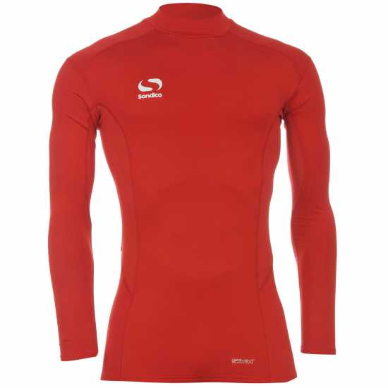 Sondico Основен Слой Полуполо Mock Neck Baselayer Juniors Червено Детски основен слой дрехи