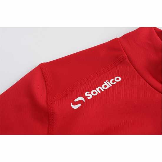 Sondico Основен Слой Полуполо Mock Neck Baselayer Juniors Червено Детски основен слой дрехи