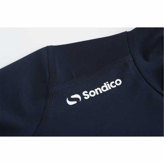 Sondico Основен Слой Полуполо Mock Neck Baselayer Juniors Морска синьо Детски основен слой дрехи