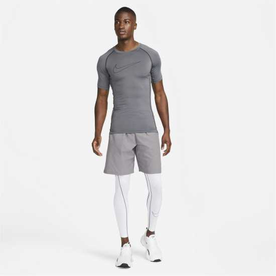 Мъжки долни дрехи Nike Pro Men's Tight Fit Short-Sleeve Top Сиво Nike Pro Men's Tight Fit Short-Sleeve Top Сиво Мъжки долни дрехи