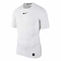 Nike Основен Слой Мъже Pro Core Short Sleeve Base Layer Mens White Мъжки долни дрехи