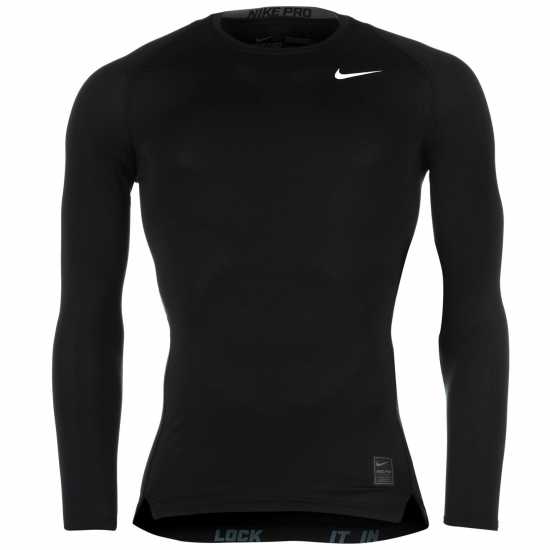 Мъжки долни дрехи Nike Мъжка Блуза Pro Core Long Sleeve T Shirt Mens Черно Nike Мъжка Блуза Pro Core Long Sleeve T Shirt Mens Черно Мъжки долни дрехи