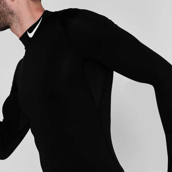 Nike Pro Men's Long-Sleeve Top Black Мъжки долни дрехи