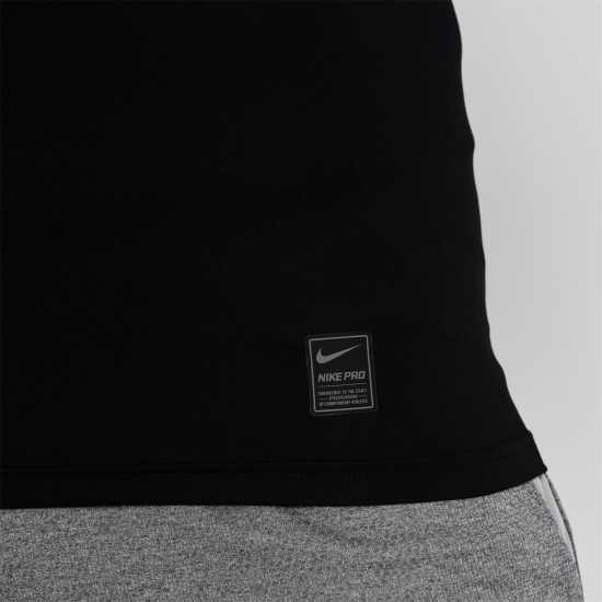 Nike Pro Men's Long-Sleeve Top Black Мъжки долни дрехи