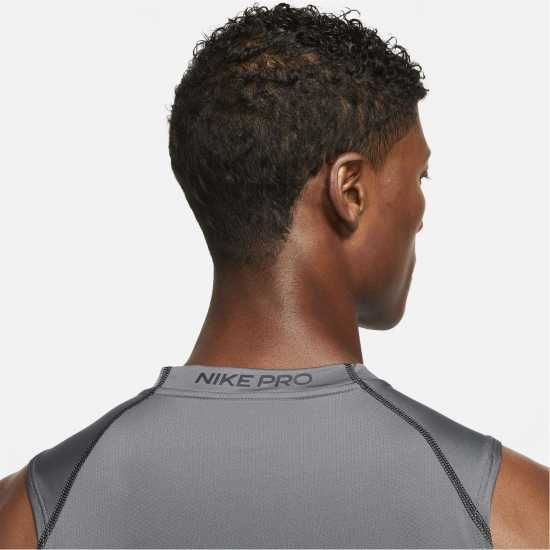 Nike Основен Слой Мъже Pro Core Sleeveless Base Layer Mens Grey Мъжки долни дрехи