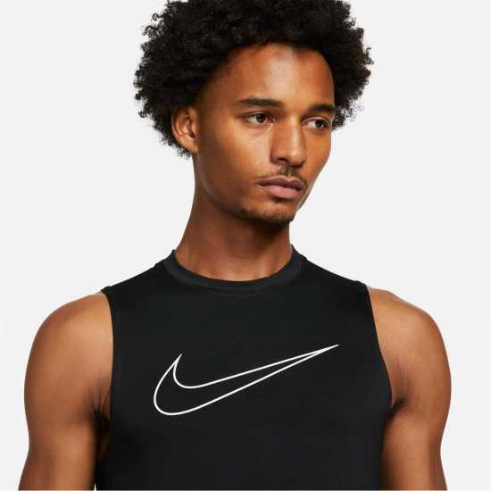 Nike Основен Слой Мъже Pro Core Sleeveless Base Layer Mens Black Мъжки долни дрехи