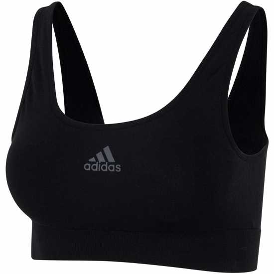 Adidas Sport Active Seamless Micro Stretch Scoop Lounge Bra Черно Adidas Sport Active Seamless Micro Stretch Scoop Lounge Bra Черно
