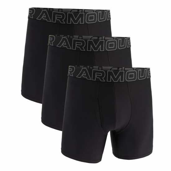 Мъжко бельо Under Armour Performance Tech™ 6 Inch 3 Pack Mens Черно Under Armour Performance Tech™ 6 Inch 3 Pack Mens Черно Мъжко бельо
