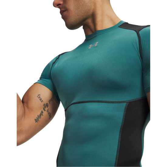 Under Armour Men's Baselayer Top Green/Black 
