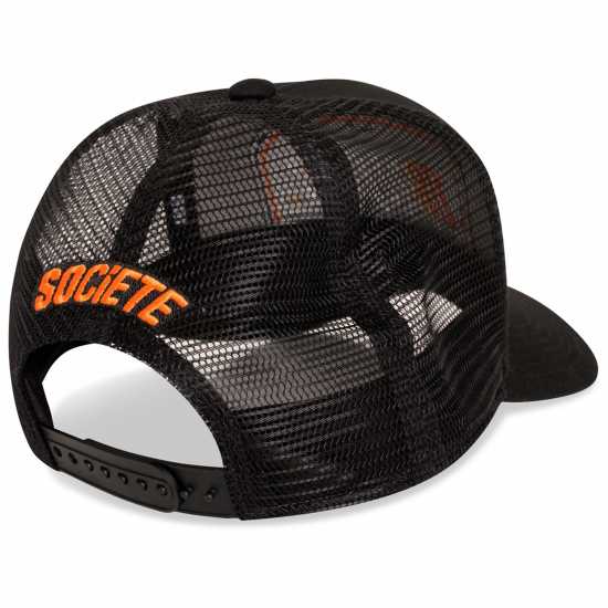 Societe Noir Mesh Cap Черно/Оранжево Шапки с козирка
