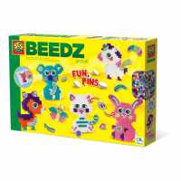 Beedz Iron-On-Beads Funpins Glitter Animals Square