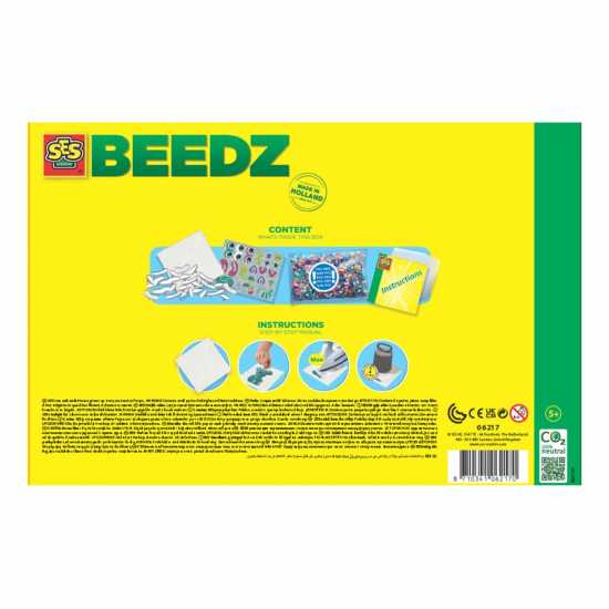 Beedz Iron-On-Beads Funpins Glitter Animals Square  Подаръци и играчки