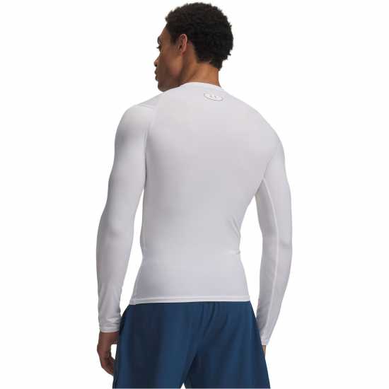 Under Armour Ua Hg Elite Comp Ls Sn63 White Under Armour Ua Hg Elite Comp Ls Sn63 White
