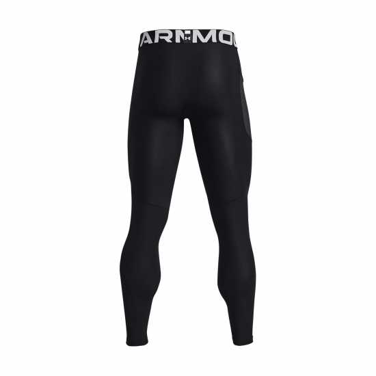 Under Armour Armour Heatgear Armourprint Leggings Mens Black/Halo Grey Мъжки долни дрехи
