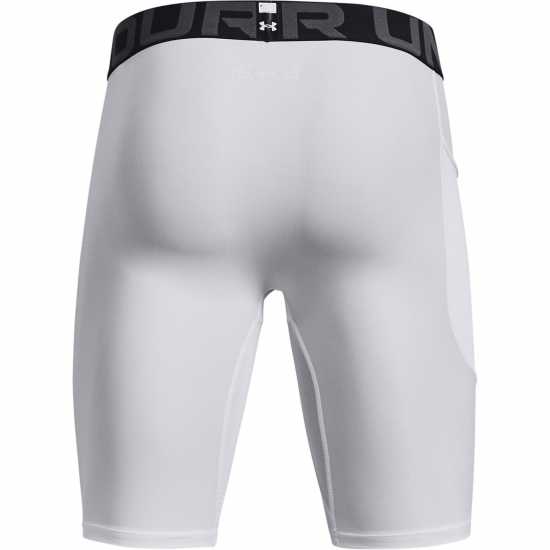 Under Armour Мъжки Шорти Heatgear® Pocket Long Shorts Mens White Мъжки долни дрехи