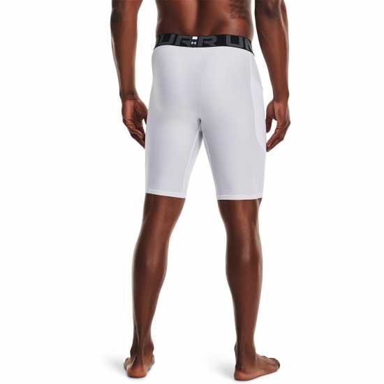 Under Armour Мъжки Шорти Heatgear® Pocket Long Shorts Mens White Мъжки долни дрехи