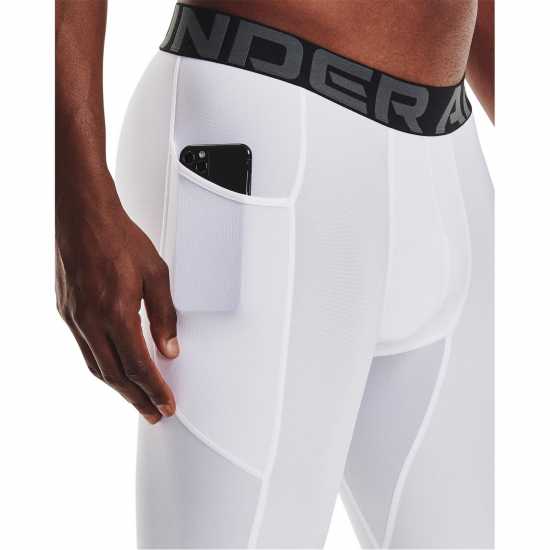 Under Armour Мъжки Шорти Heatgear® Pocket Long Shorts Mens White - Мъжки долни дрехи