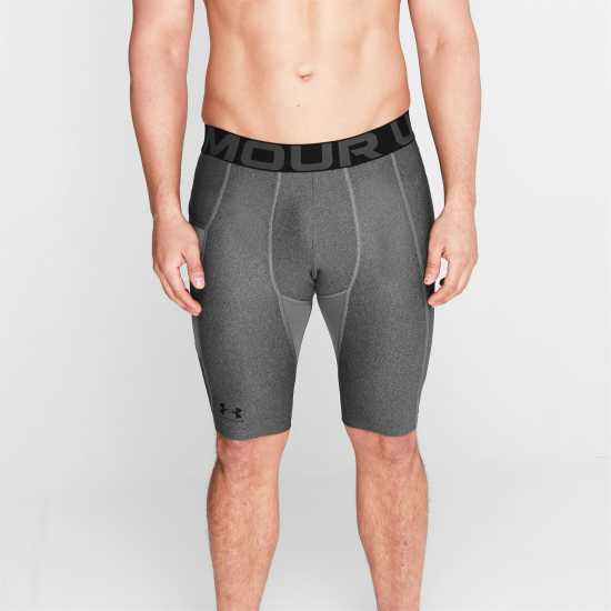 Under Armour Мъжки Шорти Heatgear® Pocket Long Shorts Mens Carbon Heather Мъжки долни дрехи